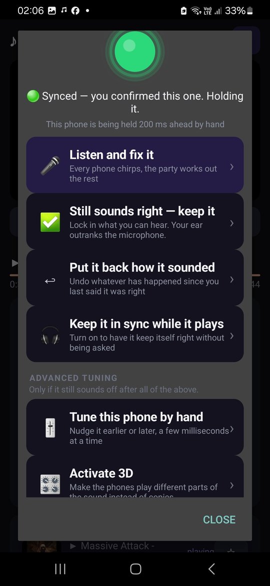 Auto-tune result